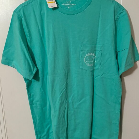 Vineyard Vines NWT Aqua Mens short sleeve tee - Picture 3 of 3
